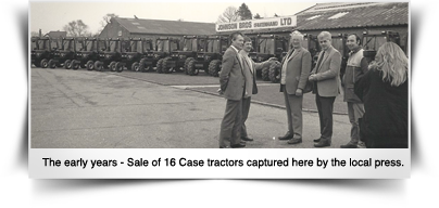 The early years - sale of case tractors caught by local press